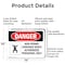 Signmission 10 in H x 14 in W, Aluminum, Rectangle, Non-Permit Confined Space OS-2PACK-DS-A-1014-L-1498 - alternate 4